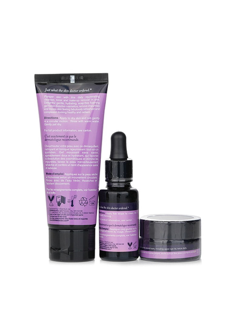DERMADOCTOR - Kakadu C Vitamin C Brightening Kit: Daily Cleanser 70ml + 20% Vitamin C Serum 15ml + Eye Souffle 15ml 3pcs