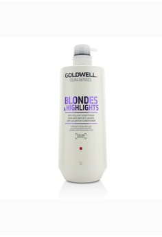 GOLDWELL - Dual Senses Blondes & Highlights Anti-Yellow Conditioner (Luminosity For Blonde Hair) 1000ml/33.8oz