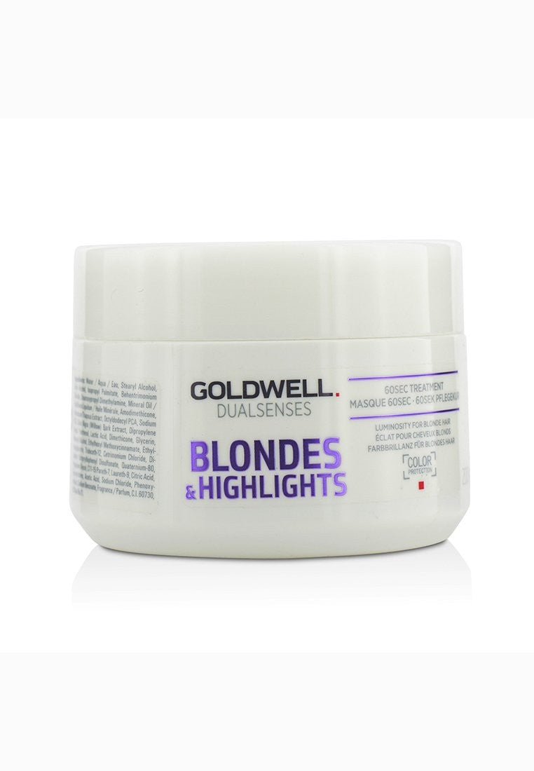 GOLDWELL - Dual Senses Blondes & Highlights 60SEC Treatment (Luminosity For Blonde Hair) 200ml/6.8oz