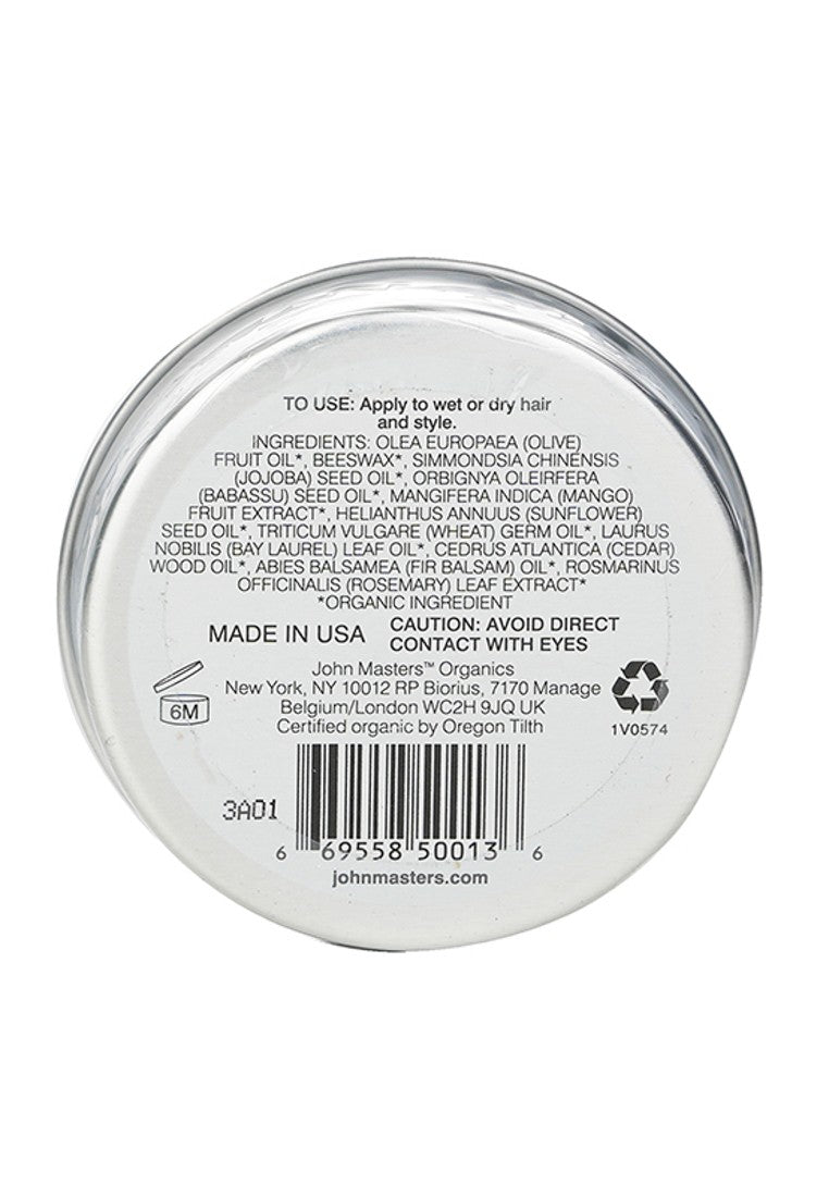 JOHN MASTERS ORGANICS - Hair Pomade 57g/2oz.