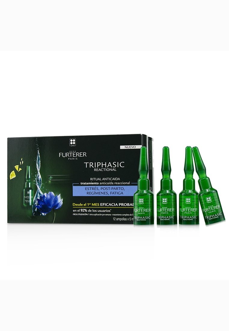 RENE FURTERER - Triphasic Reactional Anti-Hair Loss Ritual Sudden Hair Loss Treatment 12x5ml/0.16oz