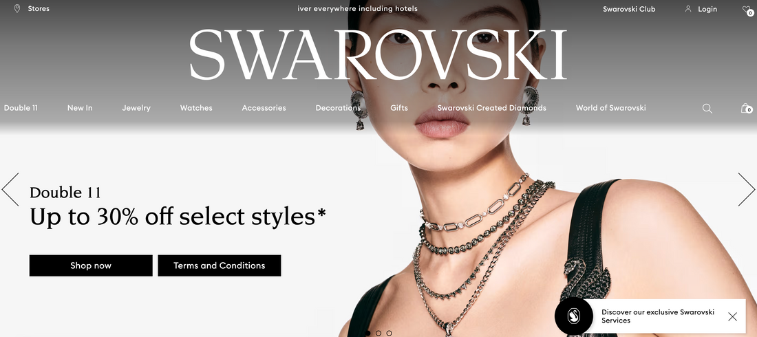 Swarovski 雙11促銷介紹 | 指定款式7折優惠