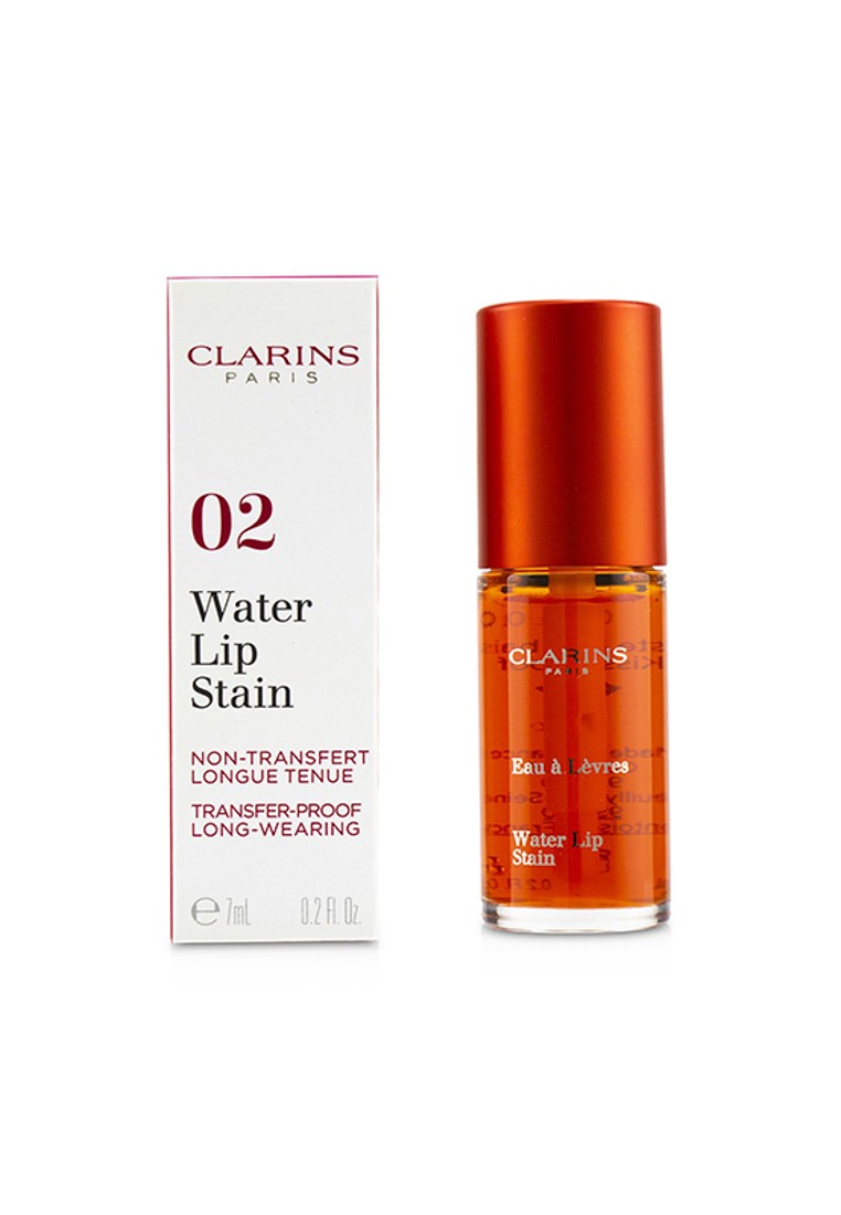 CLARINS - Water Lip Stain - # 02 Orange Water 7ml/0.2oz.