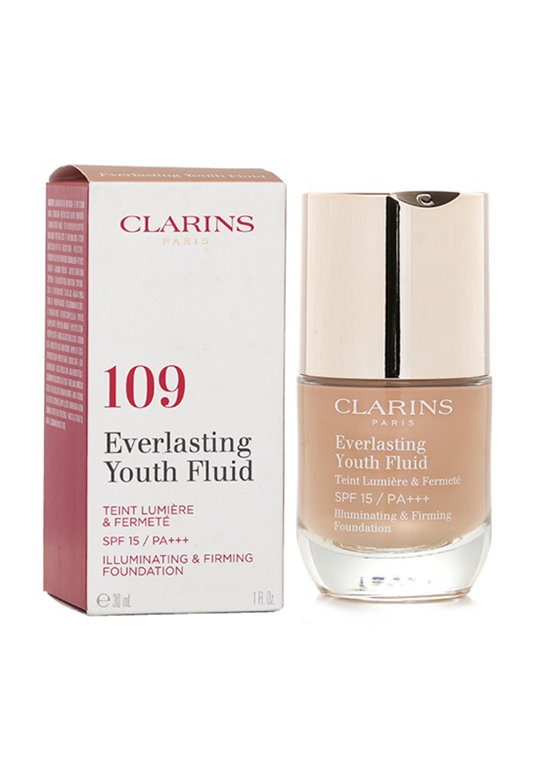CLARINS - Everlasting Youth Fluid Illuminating & Firming Foundation SPF 15 - # 109 Wheat 30ml/1oz