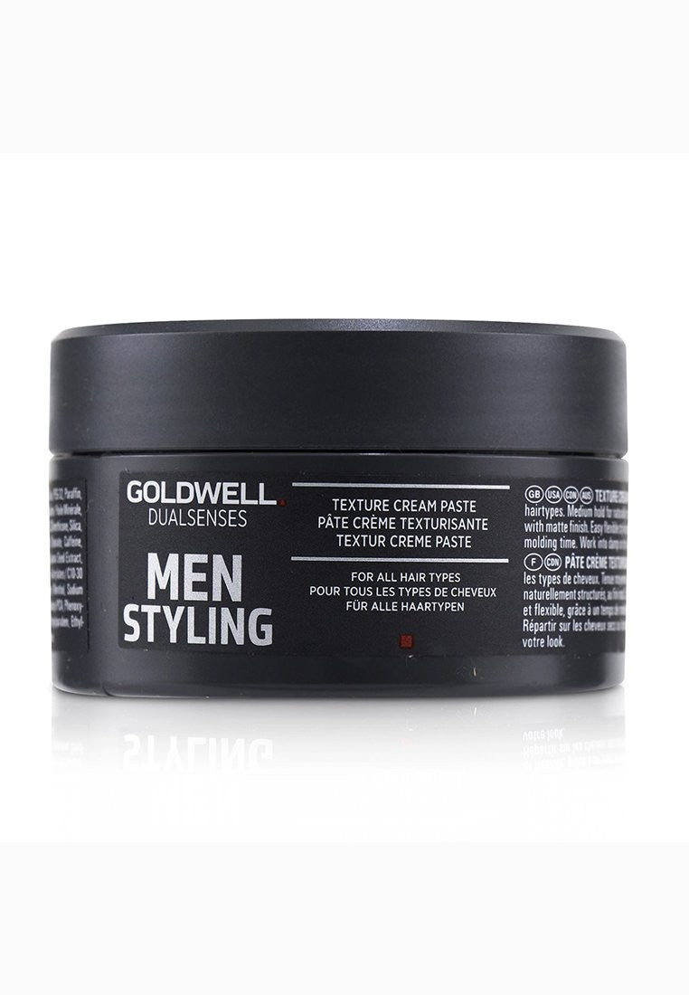 GOLDWELL - Dual Senses Men Styling Texture Cream Paste (For All Hair Types) 100ml/3.3oz