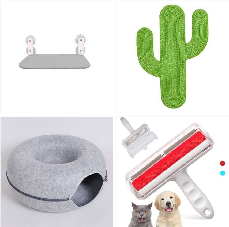 Cama túnel para gatos de fieltro modular con cremallera - 3