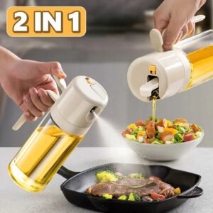 Pulverizador de aceite 2 en 1 para cocina y freidora