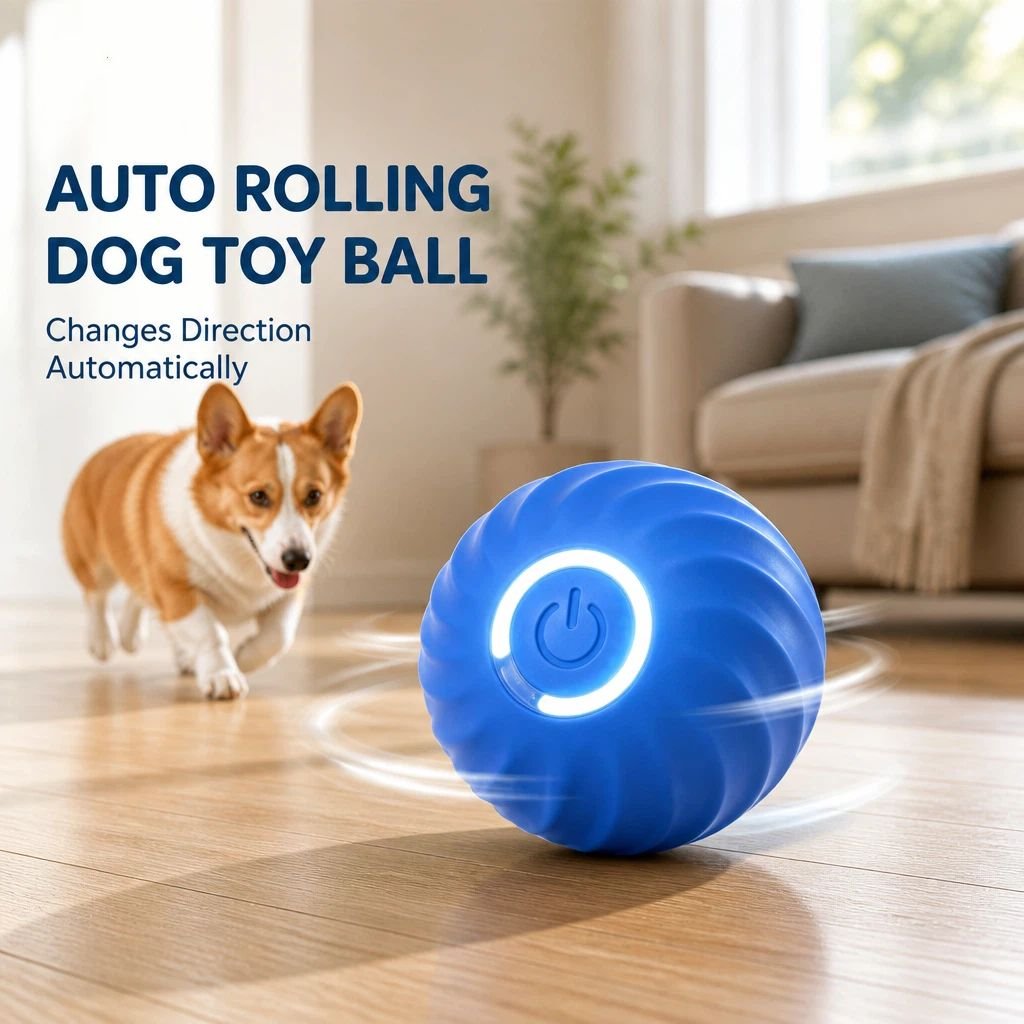 Pelota Interactiva para Mascotas con Sensor de Movimiento Inteligente - 2