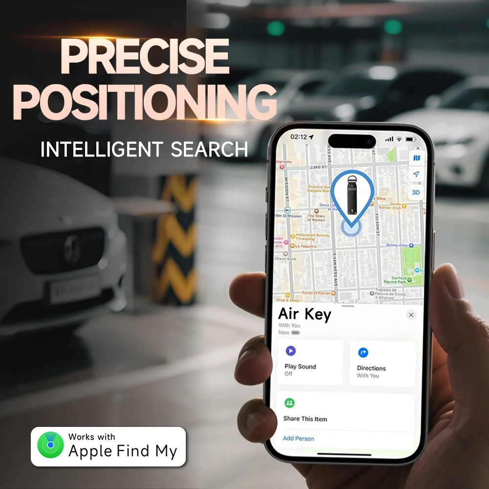 Organizador de Llaves Inteligente con Rastreador Compatible con Apple Buscar