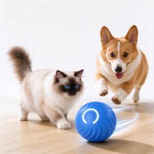 Pelota Interactiva para Mascotas con Sensor de Movimiento Inteligente