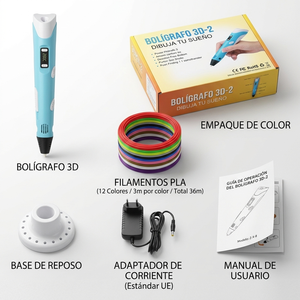 Bolígrafo 3D para niños con pantalla LCD + REGALOS - Imagen 3